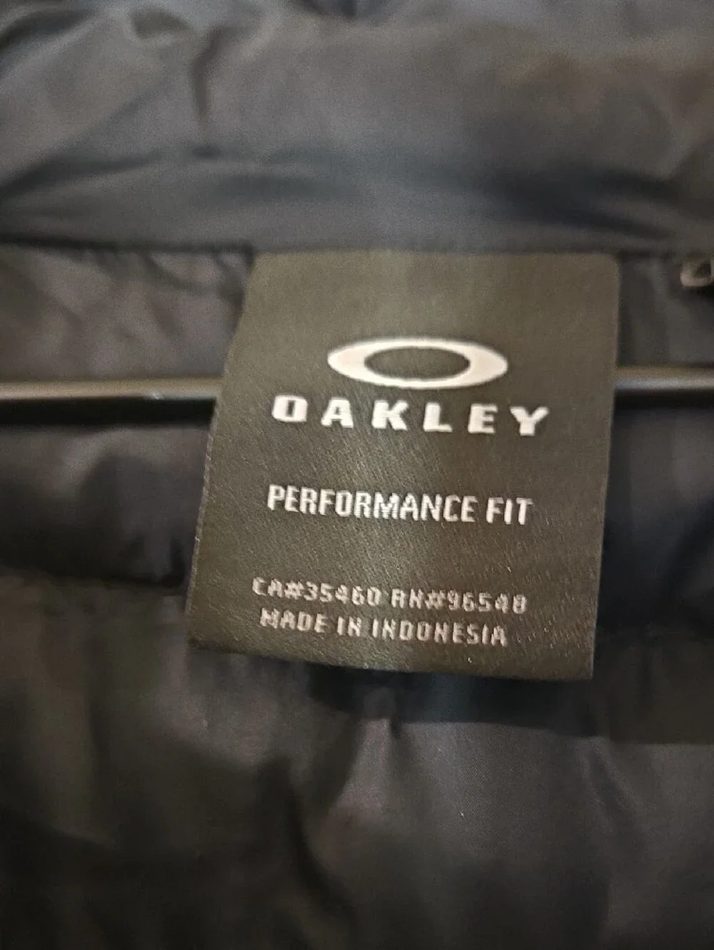 Oakley Men's Black Packable Puffer Jacket with Hood W/ MATCO TOOLS PATCH